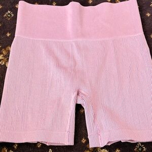 Colsie Ribbed High-Waist lavender Shorts